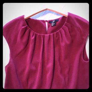 Maroon Key-Hole Back Dress